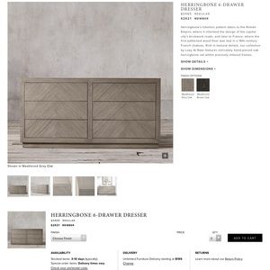 Herringbone dresser